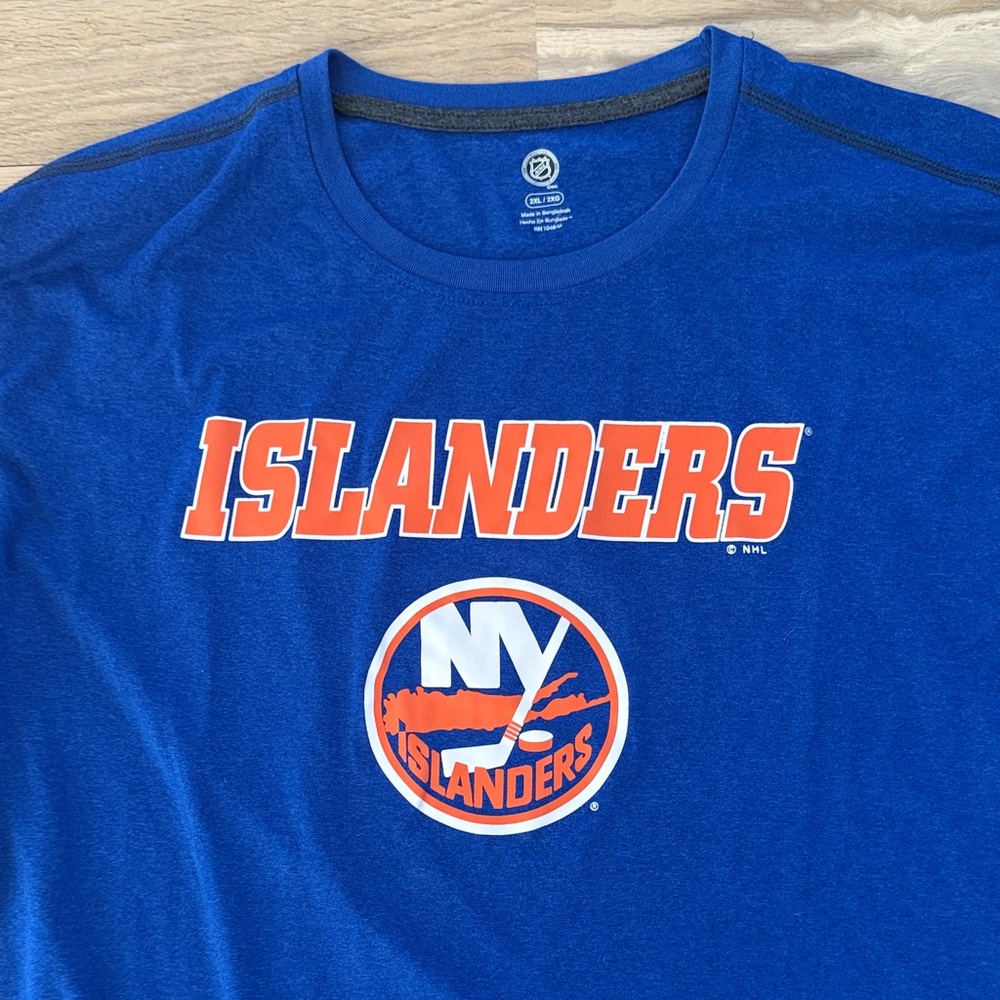 Reebok Blue and Orange Islanders Performance Tee - Picture 2 of 5